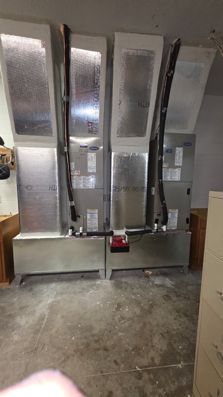 Dual Air-Handler Mechanical Room in Tampa Bay, FL by Ares Construction